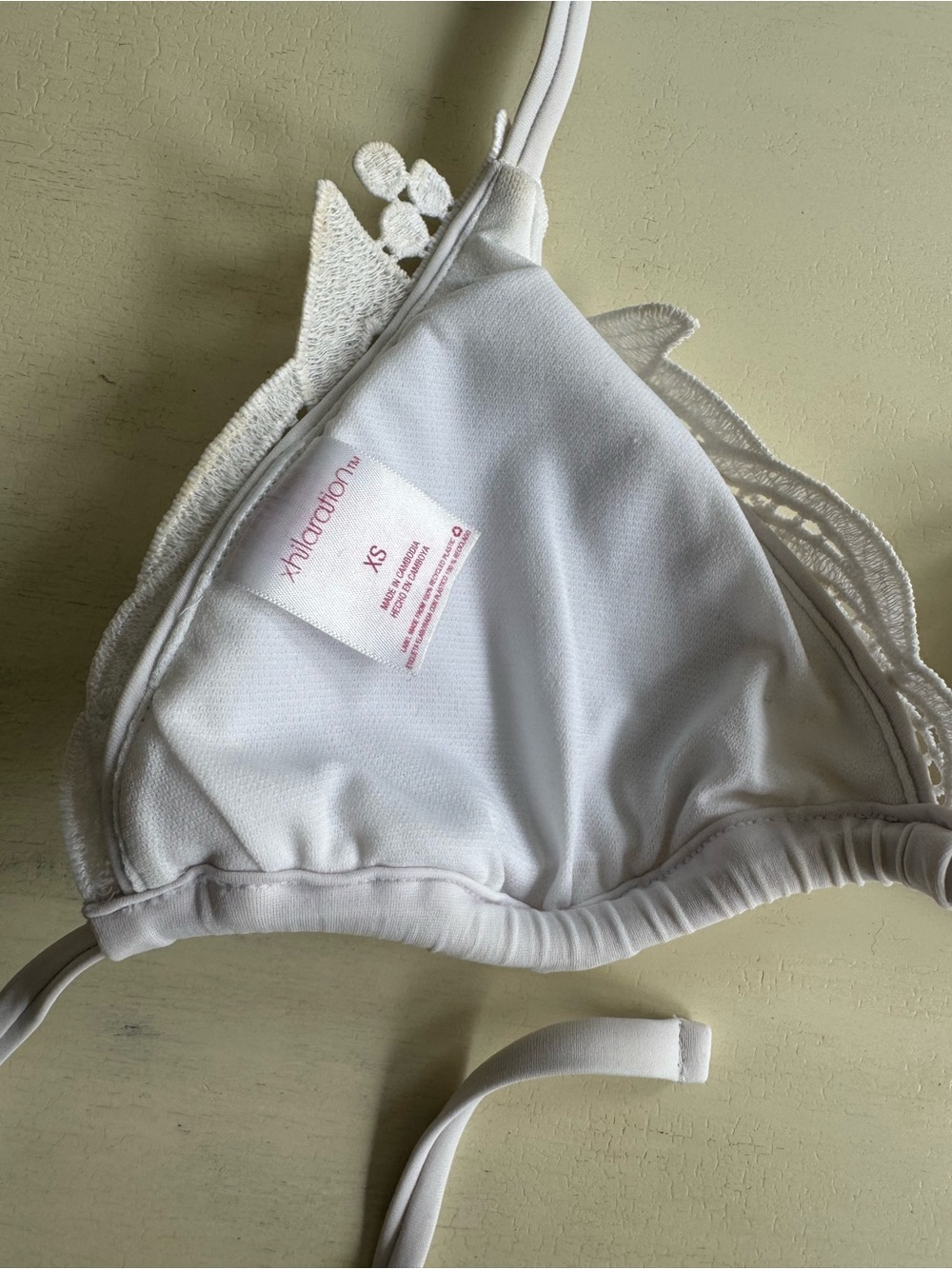 White Lace Bikini Top - Picture 4 of 4